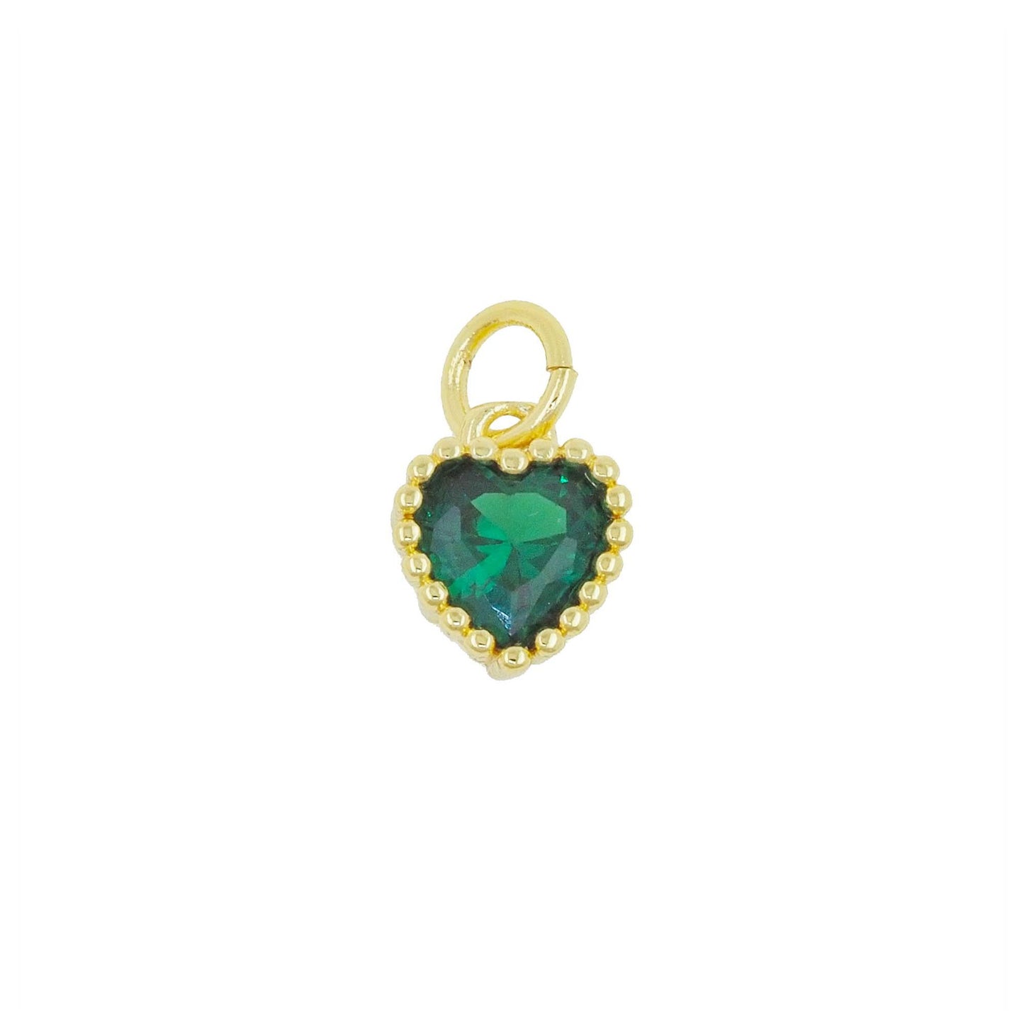 Heart Shape Pendant For Love Charms In Golden Copper