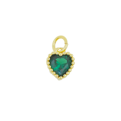 Heart Shape Pendant For Love Charms In Golden Copper