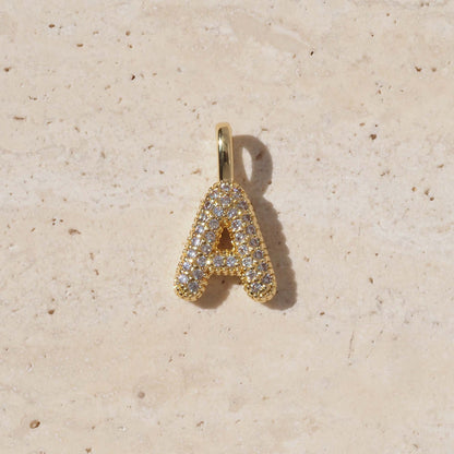 For Love Charms Golden Copper Pendant Featuring Electroplated Finish With Birthstone Inlay
