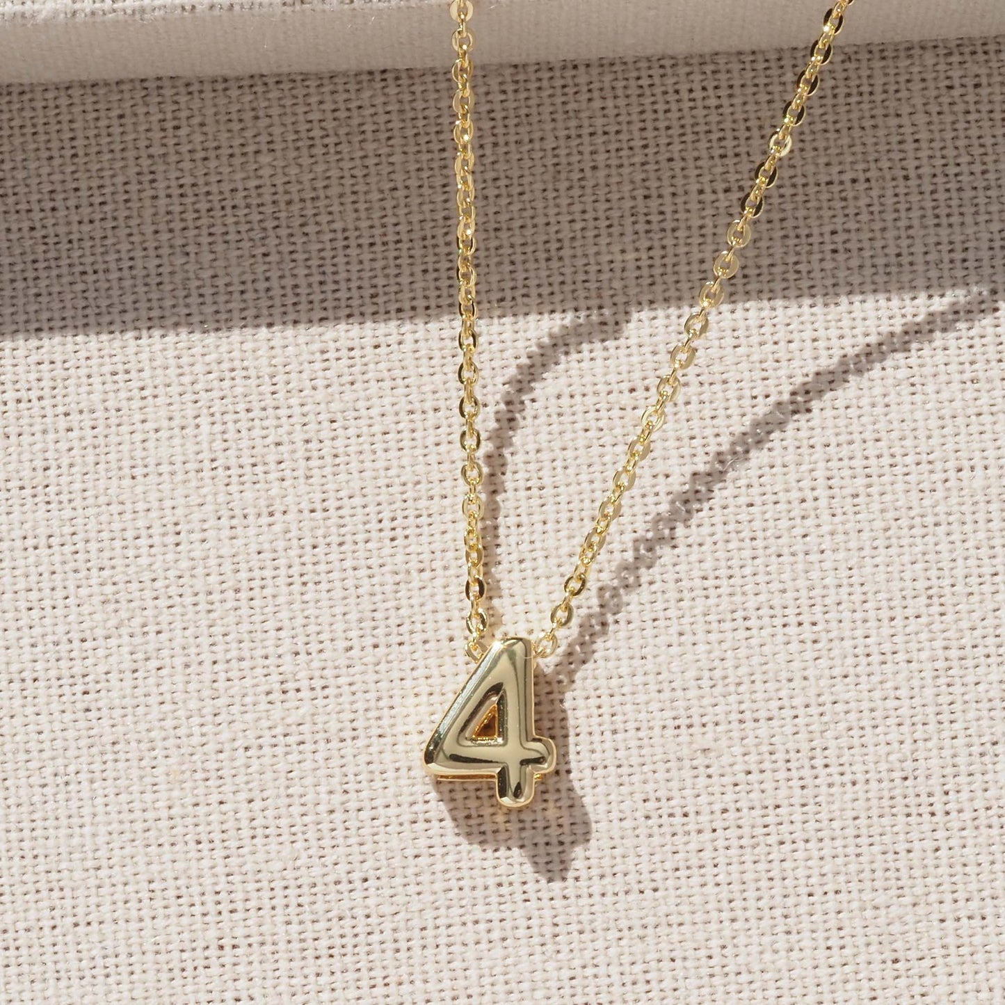 Number Pendant For Love Charms Made Of Copper