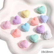Heart-shaped, Hole Diameter About 1.5mm, 10 Pieces/pack, Approximately 25 Grams