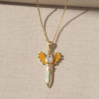 Angel Wings Pendant For Love Charms Featuring Enamel Craft