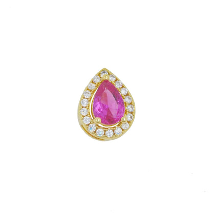 Golden Copper Water Droplets Pendant For Love Charms, 1 Piece