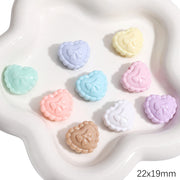 Bow Heart Heart Hole Diameter Approximately 1.5mm 10 Pieces/Pack Approximately 23.7g