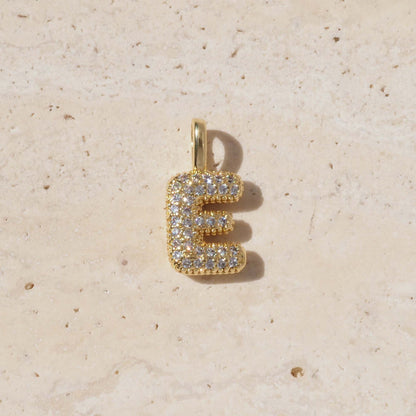 For Love Charms Golden Copper Pendant Featuring Electroplated Finish With Birthstone Inlay