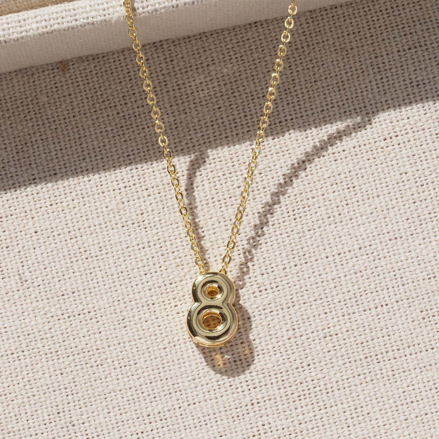 Number Pendant For Love Charms Made Of Copper