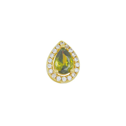 Golden Copper Water Droplets Pendant For Love Charms, 1 Piece