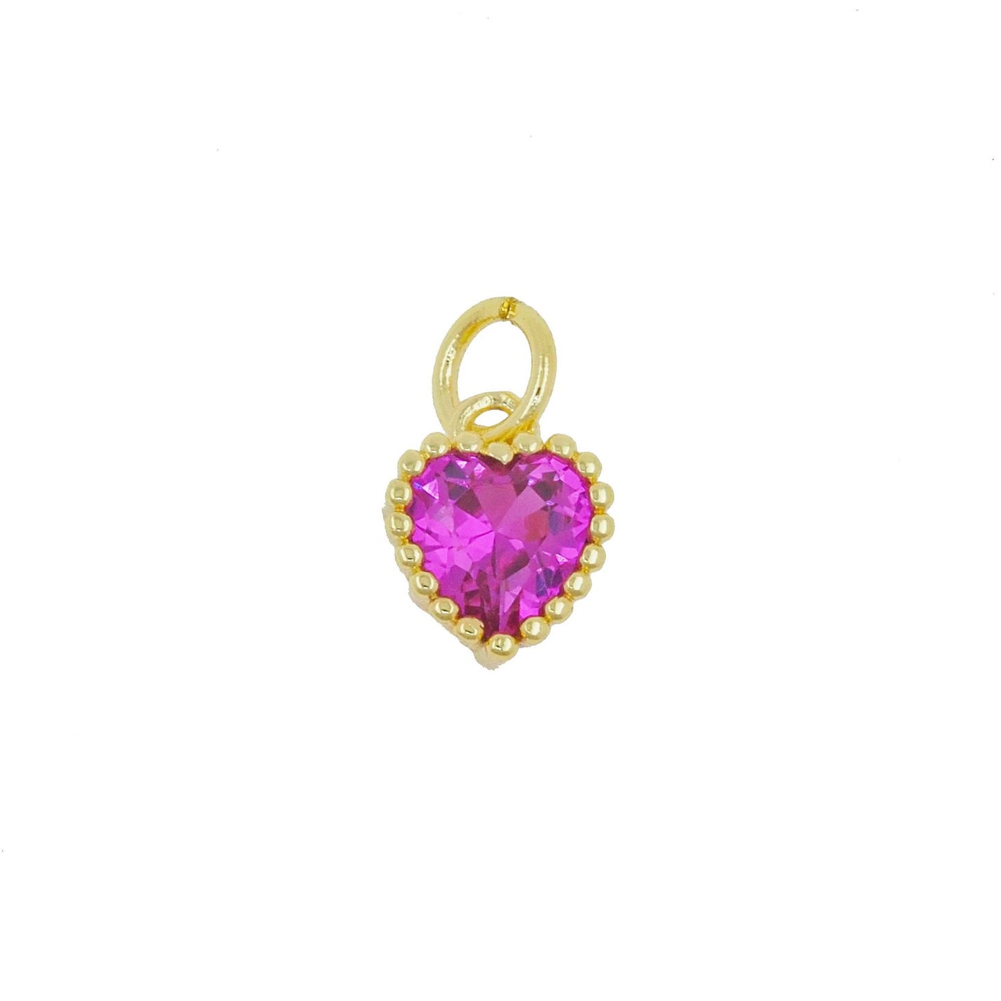 Heart Shape Pendant For Love Charms In Golden Copper