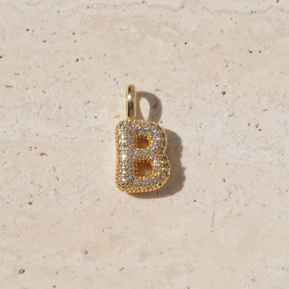 Golden Copper Water Droplets Pendant For Love Charms, 1 Piece