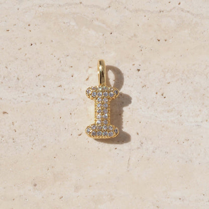 For Love Charms Golden Copper Pendant Featuring Electroplated Finish With Birthstone Inlay