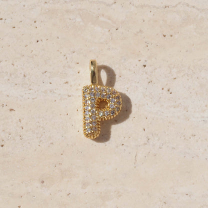 For Love Charms Golden Copper Pendant Featuring Electroplated Finish With Birthstone Inlay