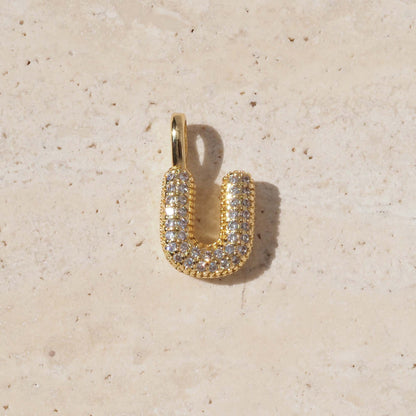 Golden Copper Water Droplets Pendant For Love Charms, 1 Piece