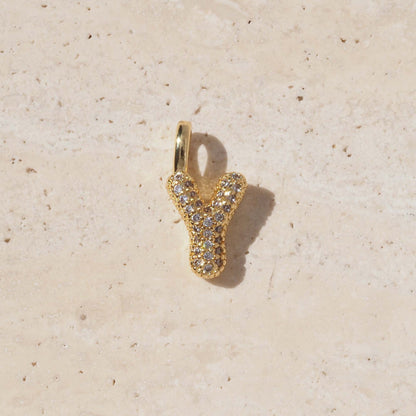 Golden Copper Water Droplets Pendant For Love Charms, 1 Piece