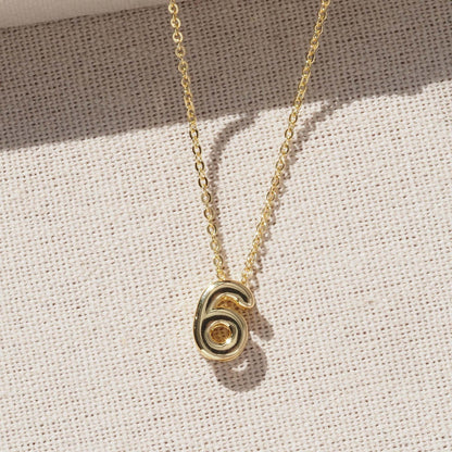 Number Pendant For Love Charms Made Of Copper