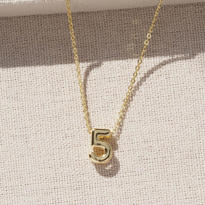 Number Pendant For Love Charms Made Of Copper
