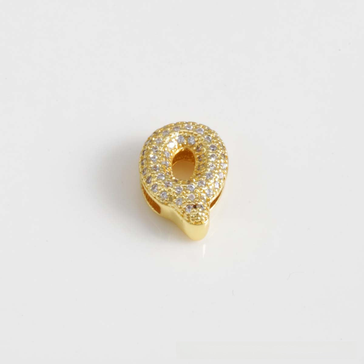 For Love Charms Copper Bracelets With Electroplated Gold Plating Featuring Zircon Inlay In Golden