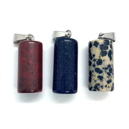 Natural Stone Pendant Featuring Love Charms For Jewelry Making