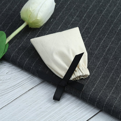 Cotton Jewelry Packaging Bags With Drawstring, Love Charms Design, Available In Black For Elegant Storage