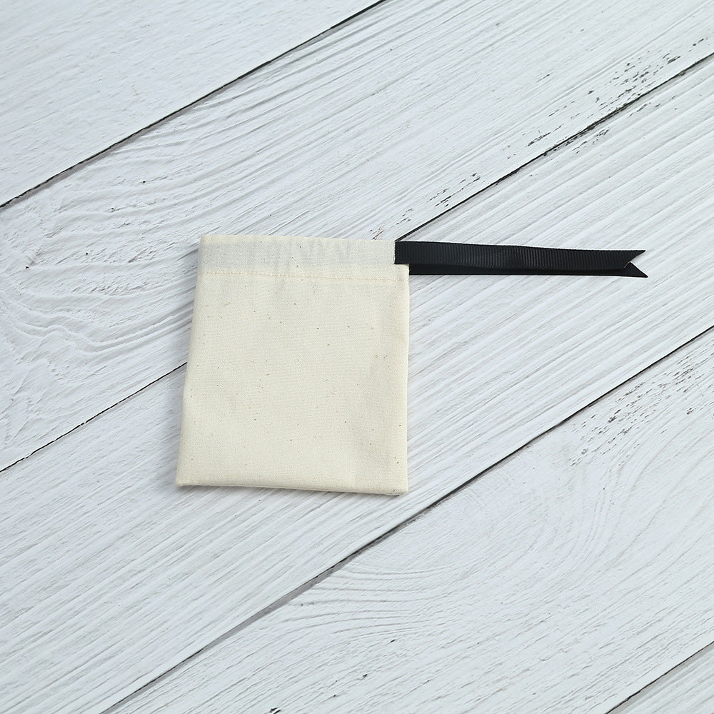 Cotton Jewelry Packaging Bags With Drawstring, Love Charms Design, Available In Black For Elegant Storage