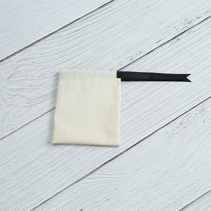 Cotton Jewelry Packaging Bags With Drawstring, Love Charms Design, Available In Black For Elegant Storage