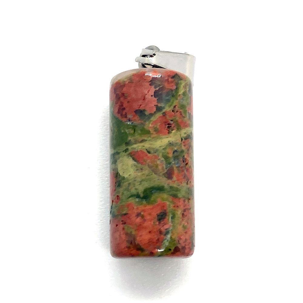 Natural Stone Pendant Featuring Love Charms For Jewelry Making
