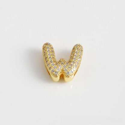For Love Charms Copper Bracelets With Electroplated Gold Plating Featuring Zircon Inlay In Golden