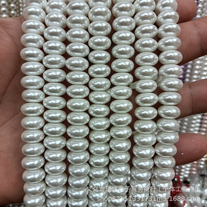 1 Piece Pink Imitation Pearl Beads With Smooth Surface, Perfect For DIY Love Charms Jewelry Accessories