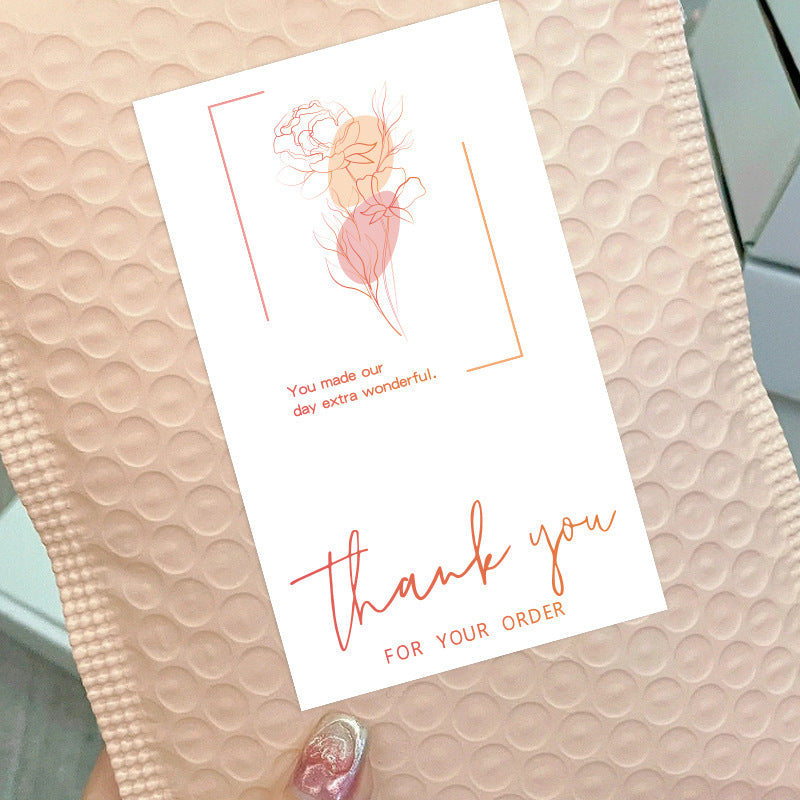 Rectangle Paper Sticker Featuring Love Charms Design, 1 Piece For Creative Stationery Use