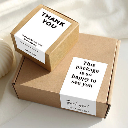 Rectangle Paper Sticker Featuring Love Charms Design, 1 Piece For Creative Stationery Use