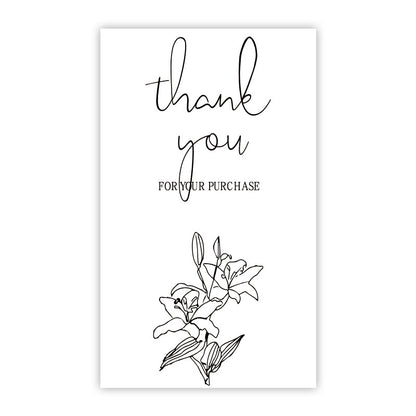 Rectangle Paper Sticker Featuring Love Charms Design, 1 Piece For Creative Stationery Use