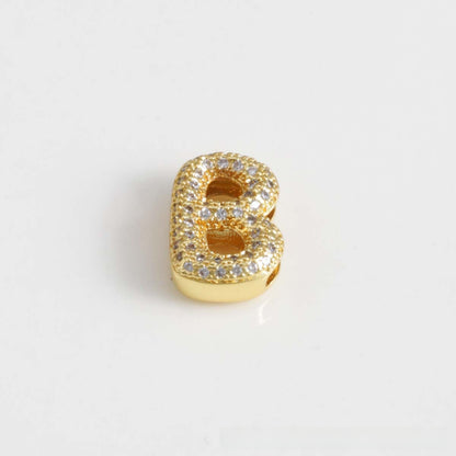 For Love Charms Copper Bracelets With Electroplated Gold Plating Featuring Zircon Inlay In Golden