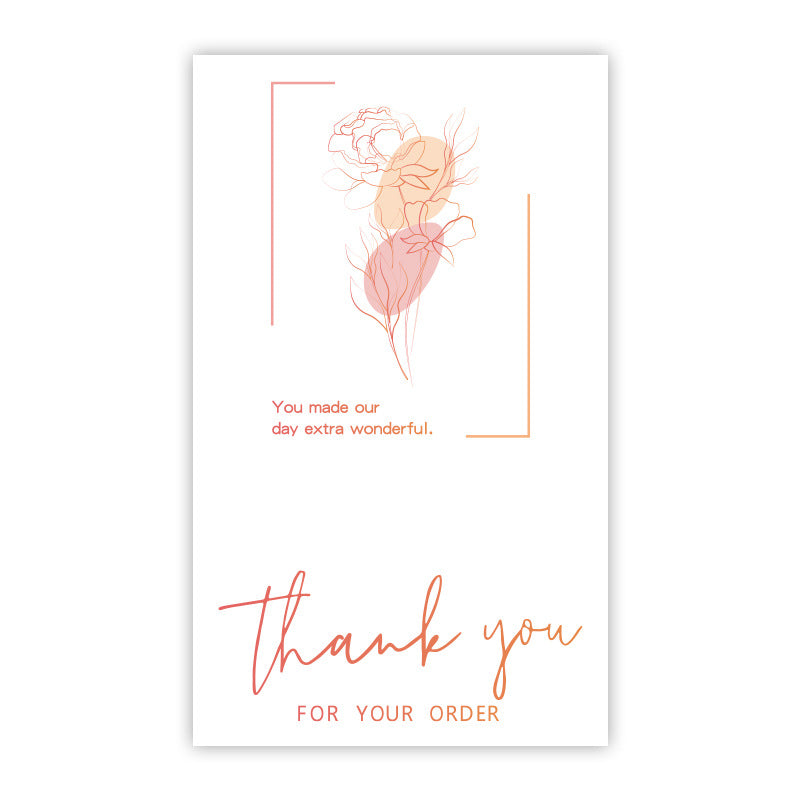 Rectangle Paper Sticker Featuring Love Charms Design, 1 Piece For Creative Stationery Use