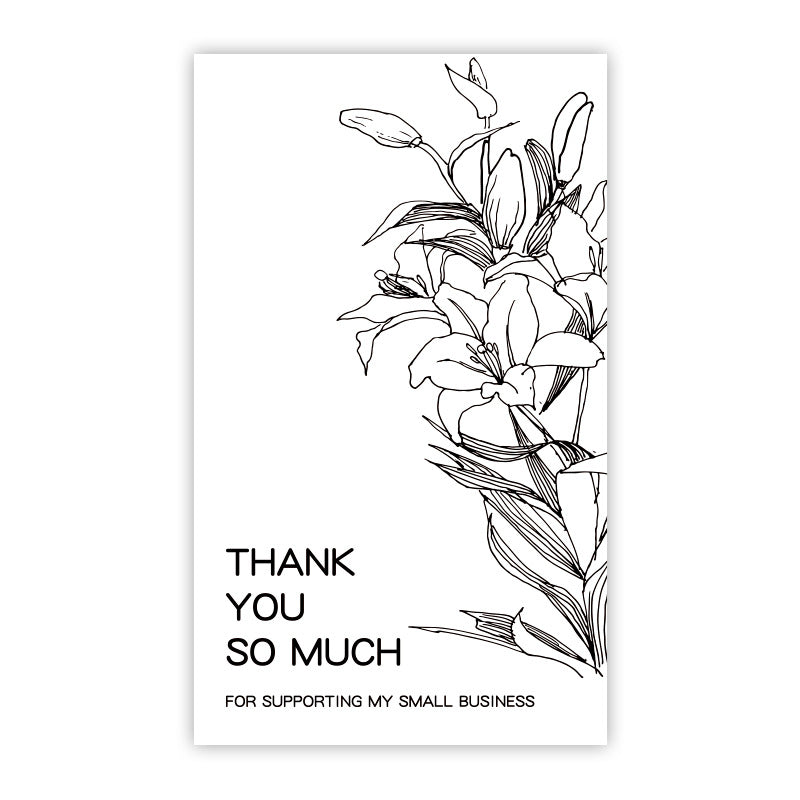 Rectangle Paper Sticker Featuring Love Charms Design, 1 Piece For Creative Stationery Use
