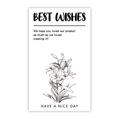 Rectangle Paper Sticker Featuring Love Charms Design, 1 Piece For Creative Stationery Use