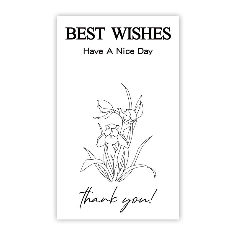 Rectangle Paper Sticker Featuring Love Charms Design, 1 Piece For Creative Stationery Use