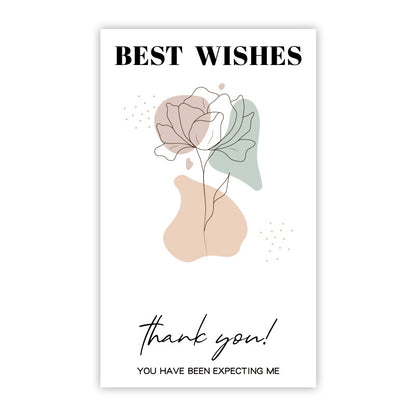 Rectangle Paper Sticker Featuring Love Charms Design, 1 Piece For Creative Stationery Use