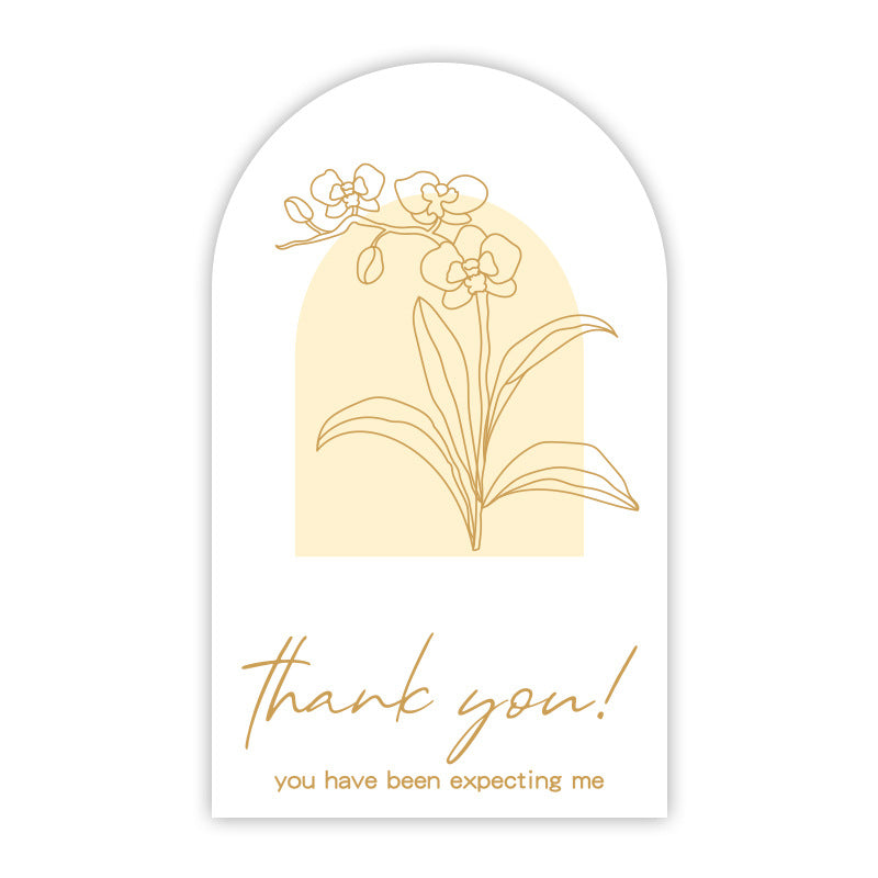 Rectangle Paper Sticker Featuring Love Charms Design, 1 Piece For Creative Stationery Use