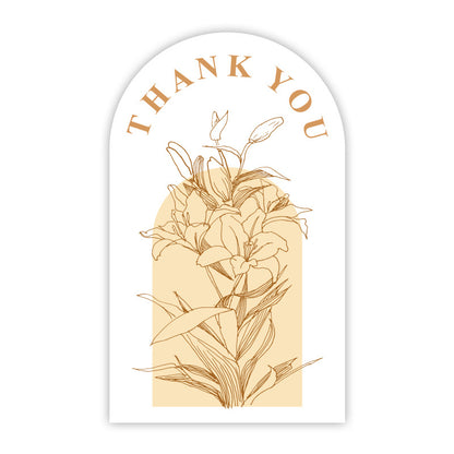 Rectangle Paper Sticker Featuring Love Charms Design, 1 Piece For Creative Stationery Use