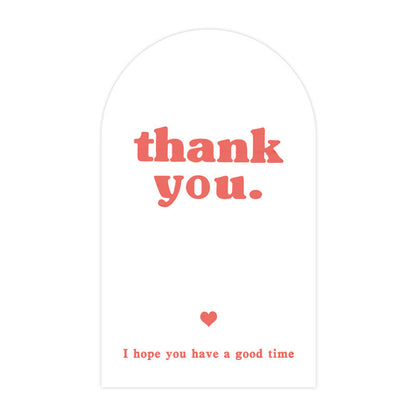 50 Pieces Paper Love Charms Stickers, Perfect For Decoration And Craft Projects
