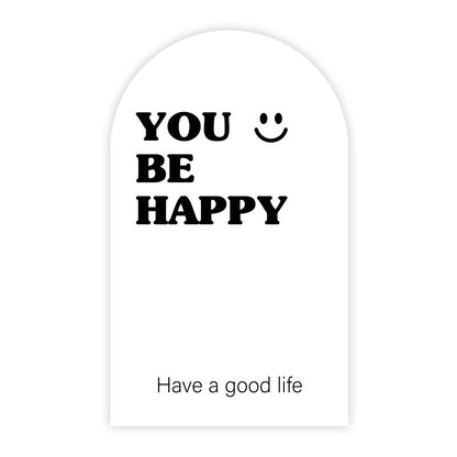 Rectangle Paper Sticker Featuring Love Charms Design, 1 Piece For Creative Stationery Use