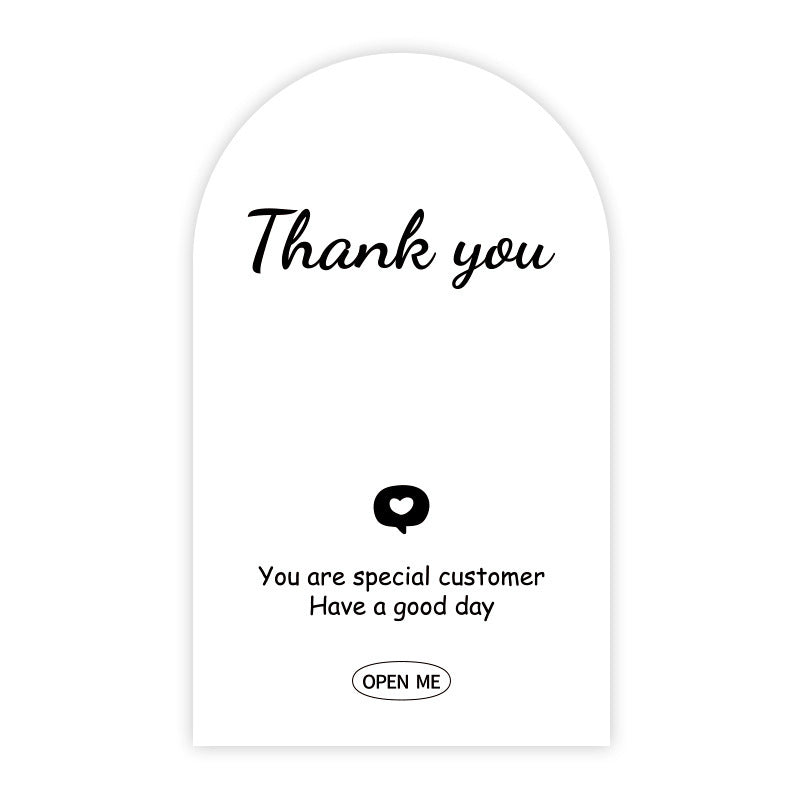 Rectangle Paper Sticker Featuring Love Charms Design, 1 Piece For Creative Stationery Use