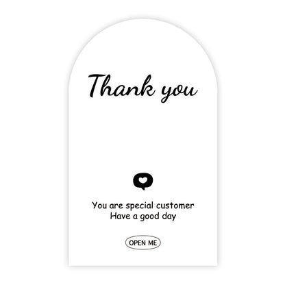 Rectangle Paper Sticker Featuring Love Charms Design, 1 Piece For Creative Stationery Use