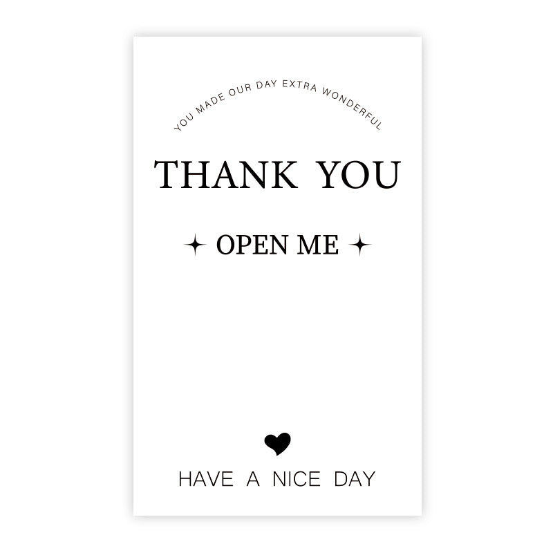 Rectangle Paper Sticker Featuring Love Charms Design, 1 Piece For Creative Stationery Use