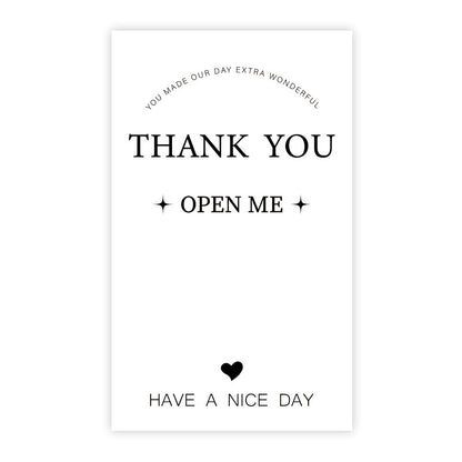 Rectangle Paper Sticker Featuring Love Charms Design, 1 Piece For Creative Stationery Use