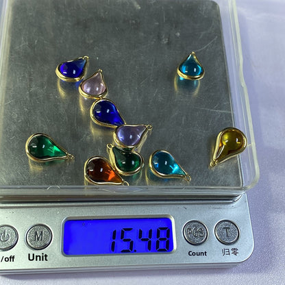 Water Droplets Suncatcher Raw Material Featuring Love Charms For Unique Jewelry Making
