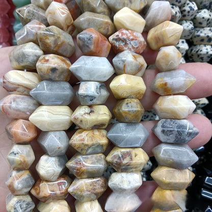 Natural Stone Spot Love Charms For DIY Jewelry Making