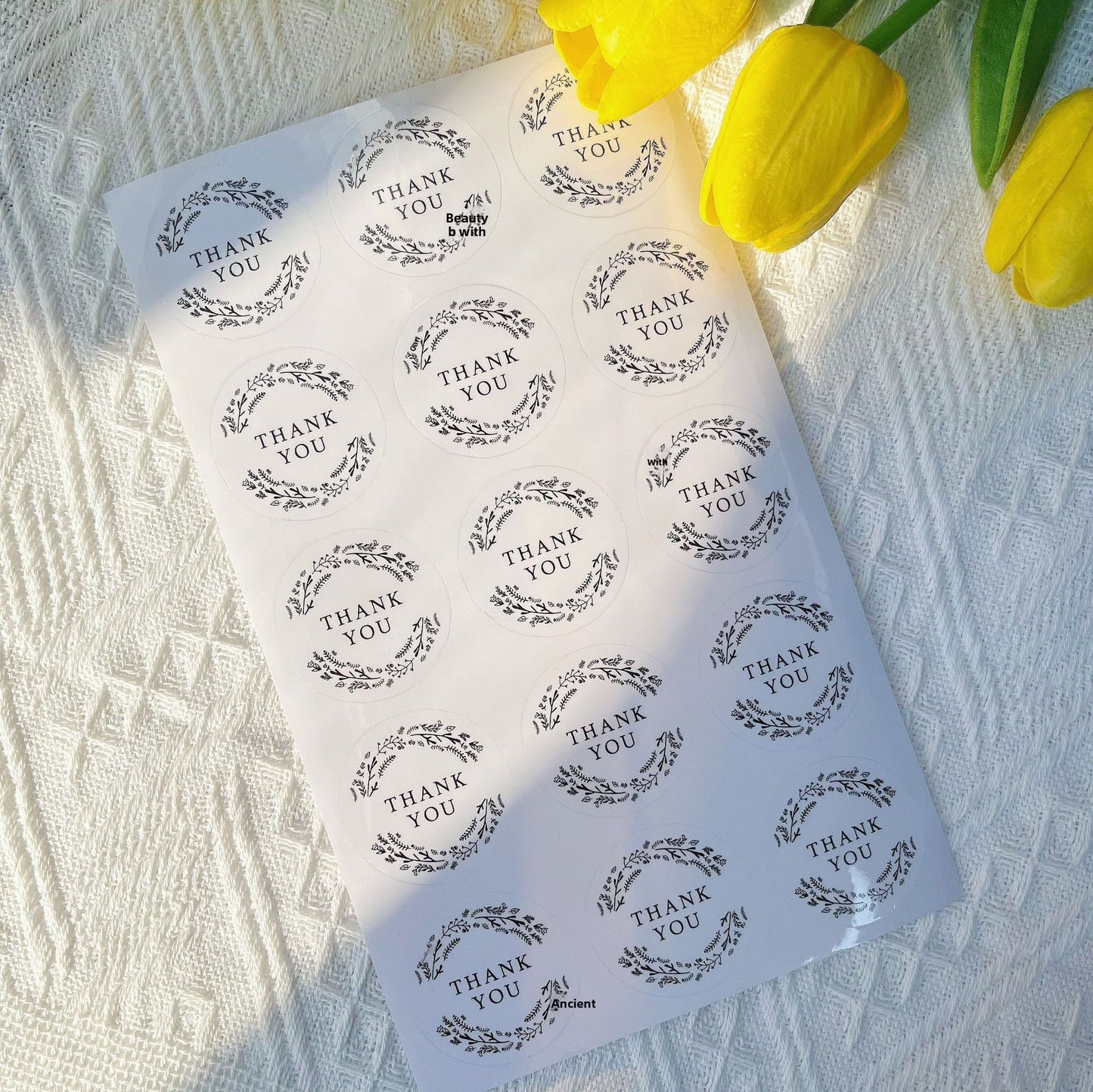 15 Pieces Round PVC Love Charms Stickers, Durable And Decorative Accessories