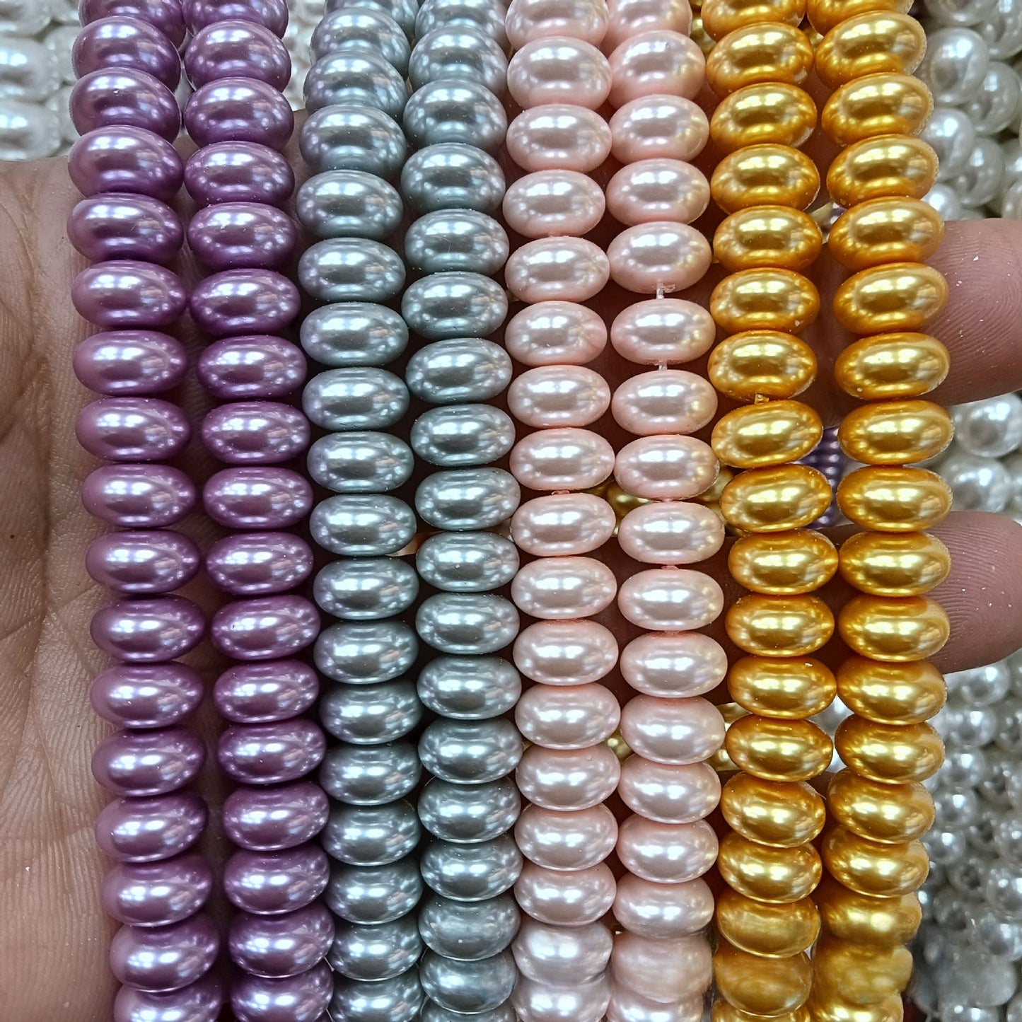 1 Piece Pink Imitation Pearl Beads With Smooth Surface, Perfect For DIY Love Charms Jewelry Accessories