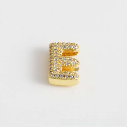 For Love Charms Copper Bracelets With Electroplated Gold Plating Featuring Zircon Inlay In Golden
