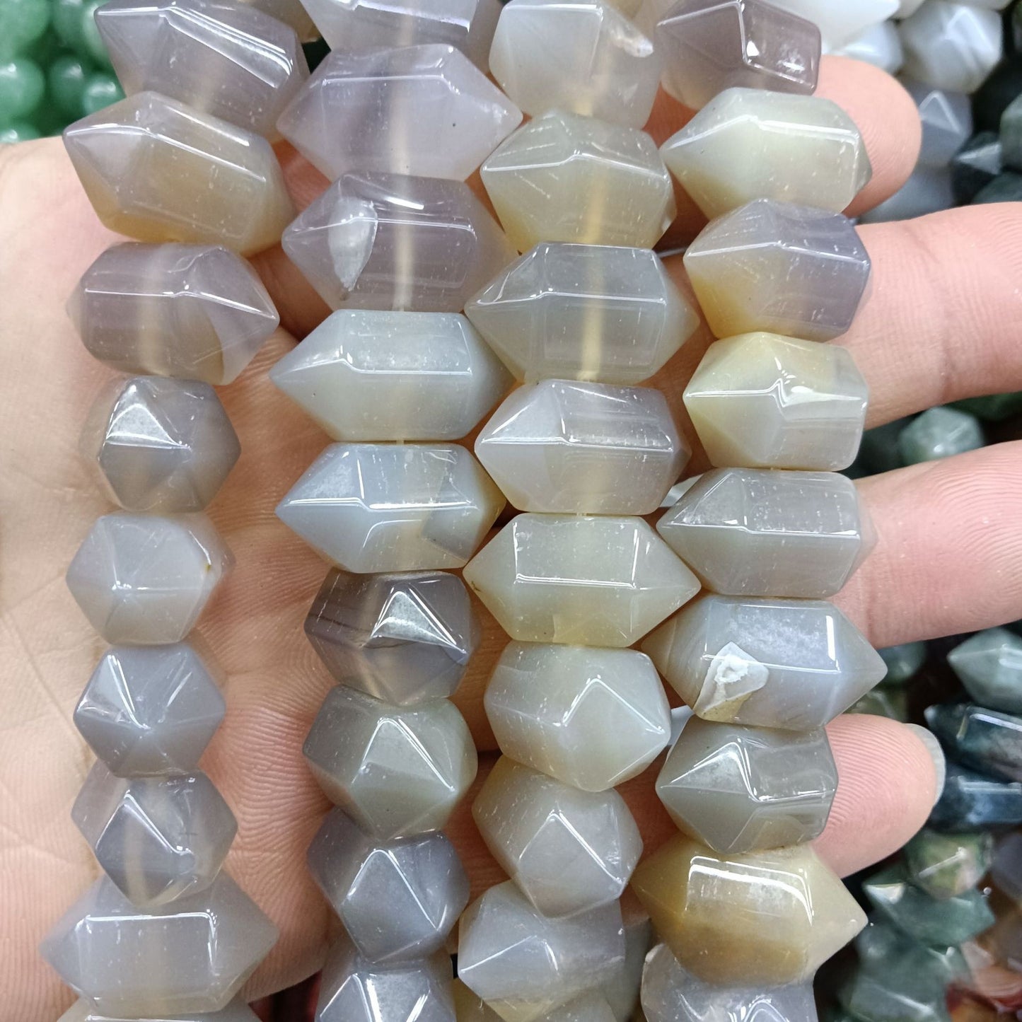 Natural Stone Spot Love Charms For DIY Jewelry Making